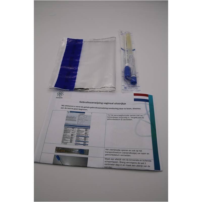 Uitstrijktest kit inhoud