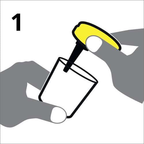 Opening the collection cup