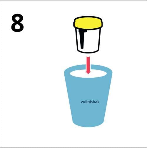 Discarding the collection cup