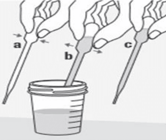 Transferring urine with pipette into Cobas PCR tube