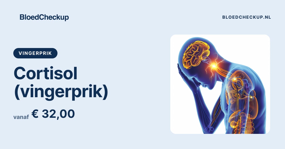 Cortisol vingerprik test - snelle stressmeting via bloed